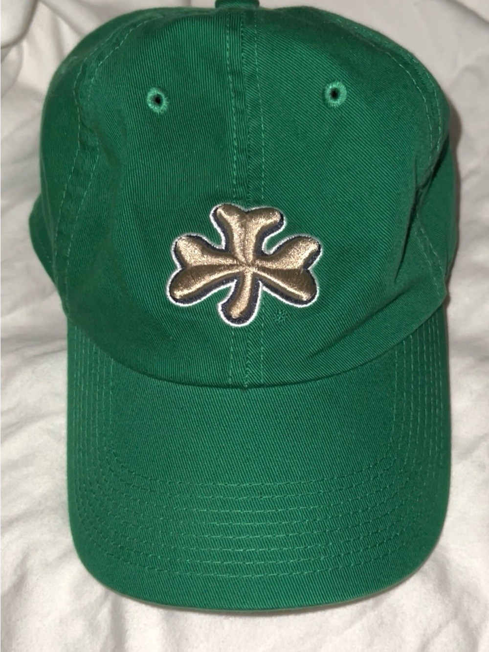 Green University Notre Dame Baseball hat